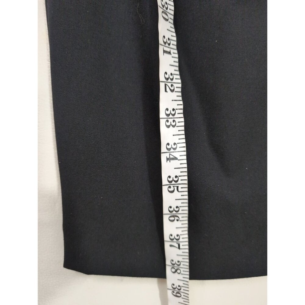 Calvin Klein Sheath Dress Womens 6 Black Cap Sleeve Cut Out Neck LBD Career Date - Picture 13 of 13